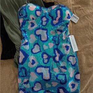 Sequin mini dress